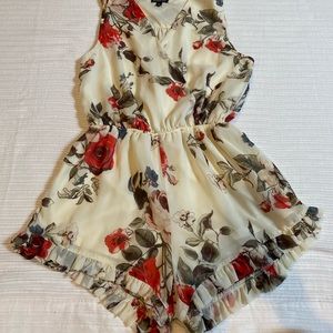 Flower print jumper.